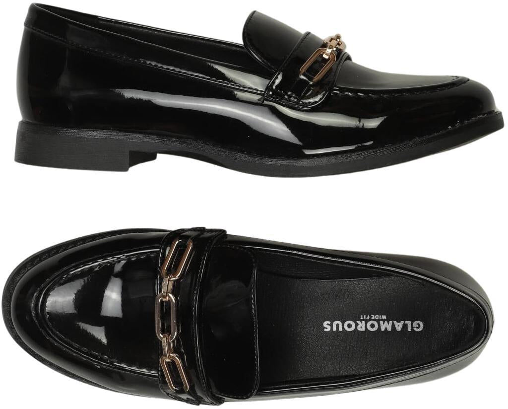 Glamorous Damen Halbschuh, Schwarz, Gr. EU 35,5 (UK 3), Kunstleder - Second Hand