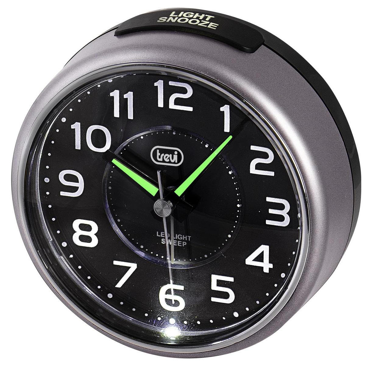 Dripio Quartzwekker met groot display, stille secondewijzer en snooze-functie