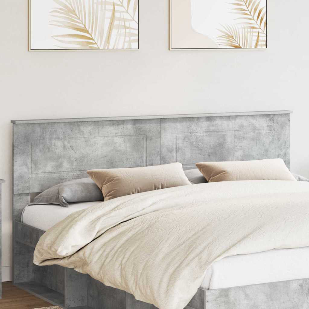 17 Stories Headboard Concrete Grey California King