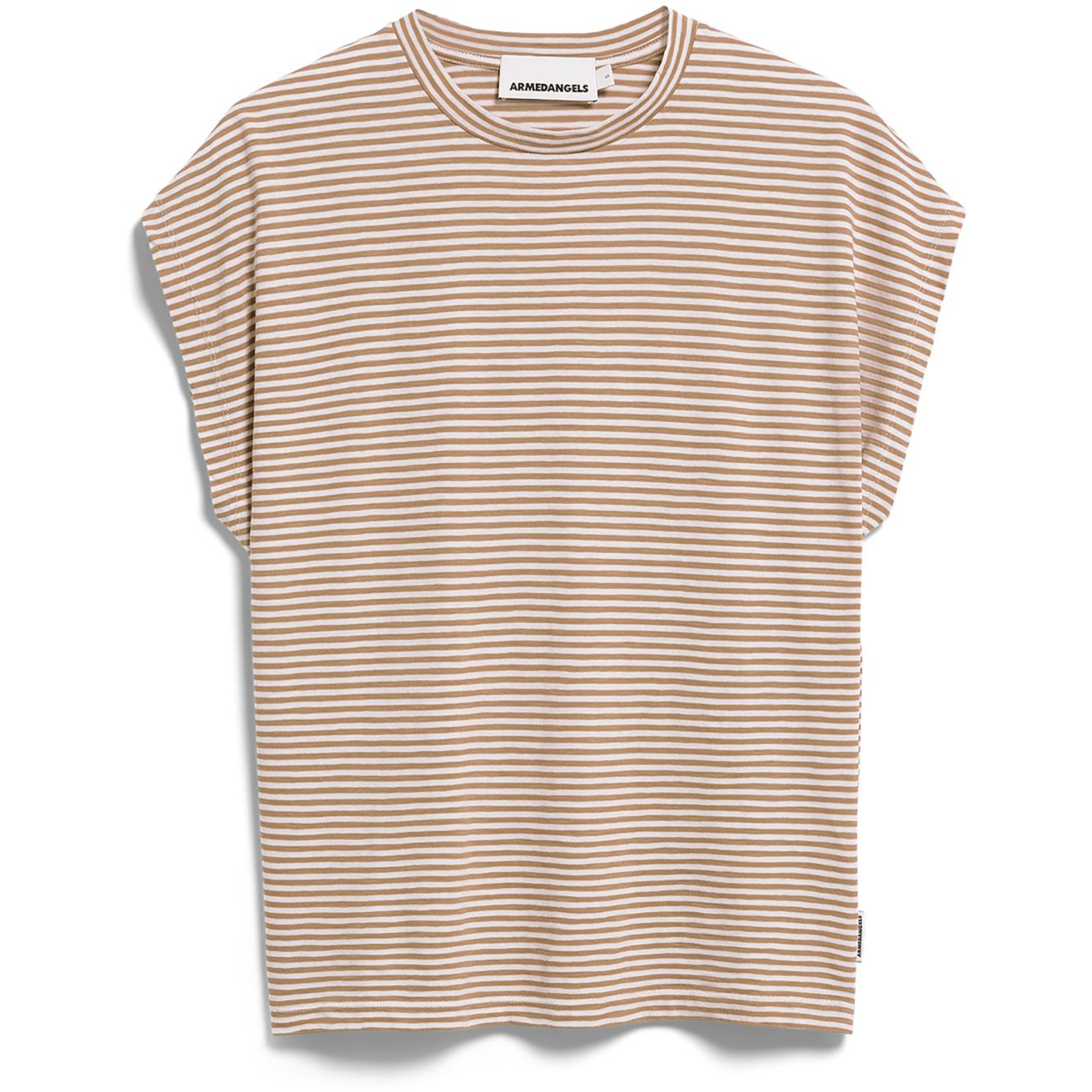 Armedangels Slub Jersey Stripe Damen T-Shirts beige Größe M Lifestyle Hautfreundlich