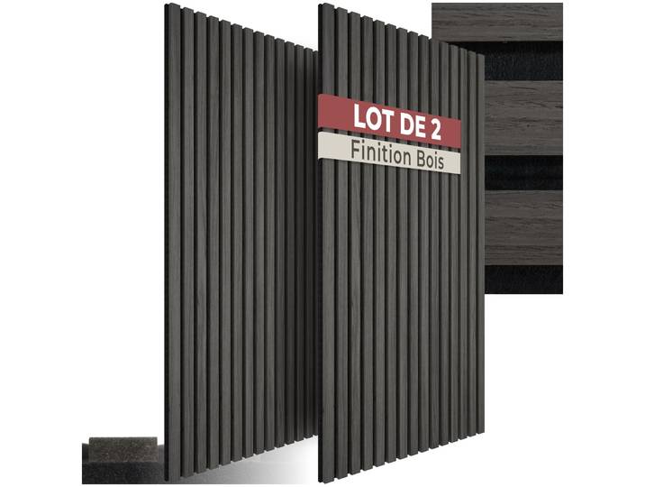 Panneaux acoustiques Sonic Wall II aspect bois - chêne noir
