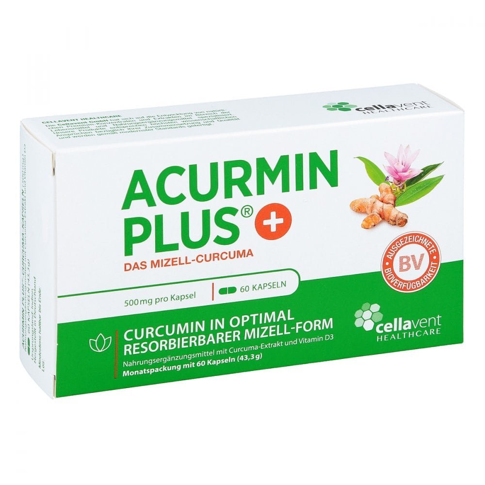 Cellavent Healthcare GmbH Acurmin Plus Das Mizell-curcuma Weichkapseln 11875285