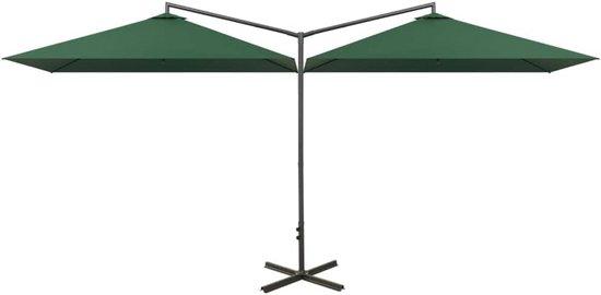 Famanu Gartenschirm Sonnenschutz aus robustem Akazienholz - Schattenstoff für Garten und Terrasse