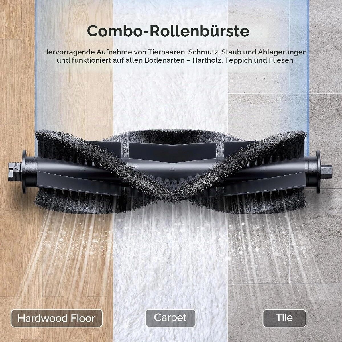 INF Kit de pièces de remplacement pour aspirateur robot compatible avec Lubluelu SL60D, SL68, SL60 Pro, SL68 Plus - Brosse