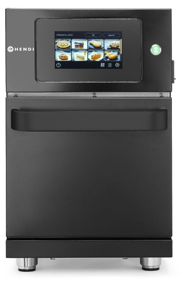 Hochgeschwindigkeits-Backofen CombiTurbo, HENDI, Schwarz, 230V/3500W, 380x663x(H)619mm