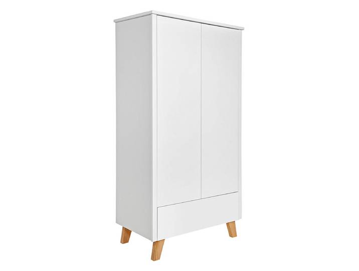 Armoire 2 portes 1 tiroir Novelies Zara Blanc