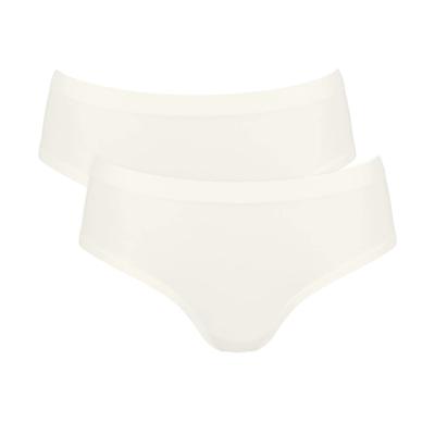 Hipster SLOGGI "GO Sense", Damen, Gr. XS, weiß (silk weiß), Single Jersey, Obermaterial: 88% Modal, 12% Elasthan, körpernah, Unterhosen, superweicher Modalmix, flache Kanten, elastisch, nahtlos