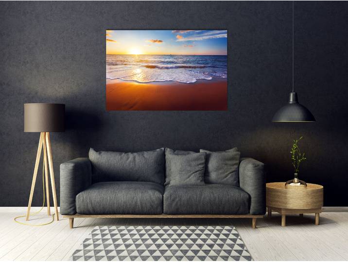 Acrylglasbild QUEENCE Esko , orange (farbe bild(er): orange), B:60cm H:40cm, Bilder, Acrylglasbild, Fine Art-Print in Galeriequalität