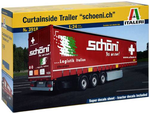 Italeri 3918 Planen-Auflieger Truckmodell Bausatz 1:24