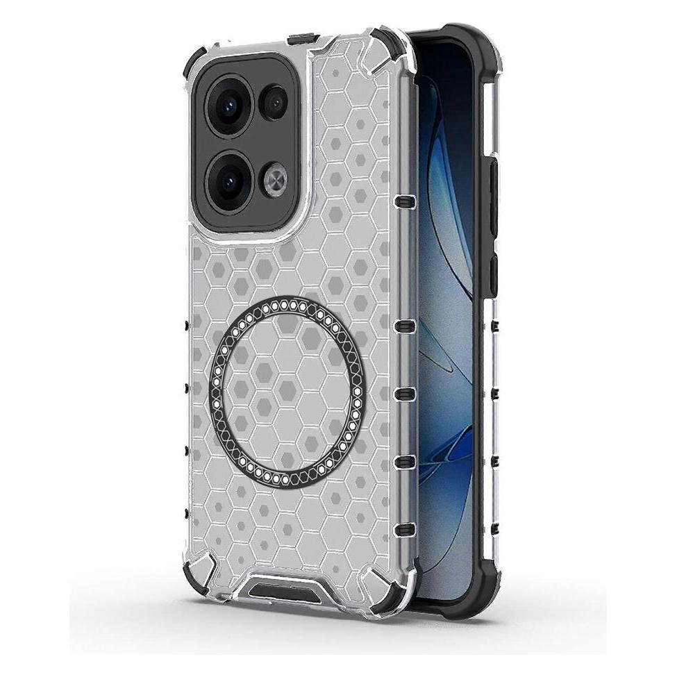 Techsuit - HoneyComb Shield MagSafe - Oppo Reno13 - White (Oppo Reno 13) (57967648)