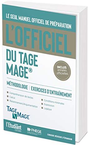 L'officiel du Tage Mage : manuel officiel de préparation au test : méthodologie, exercices d'entraînement - Preis vom 06.10.2026 07:26:00 h