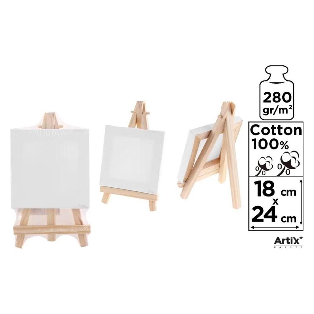 Main paper Mini-Leinwand 18x24cm 280G/m2 + Staffelei (18 x 24 cm) (45586650)