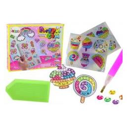 Lean Toys Leantoys Zestaw Diamencików Do Wyklejania DIY S?odycze Kolorowe Naklejki (49671872)