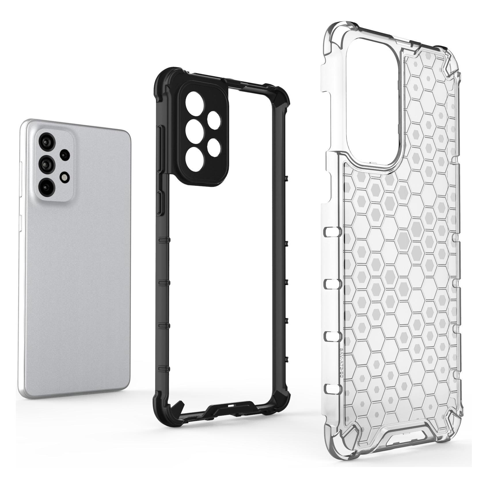 Hurtel Gepanzerte Wabenhülle mit Gelrahmen für Samsung Galaxy A73 transparent (Samsung Galaxy A73 5G) (1404978613)