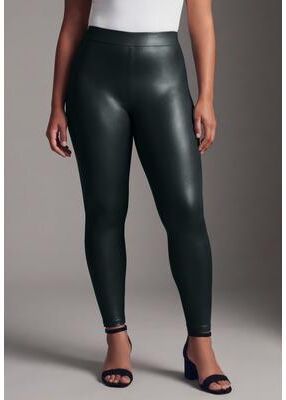 Plus Size Women's High Shine Legging by Avenue in Black (Size 18)