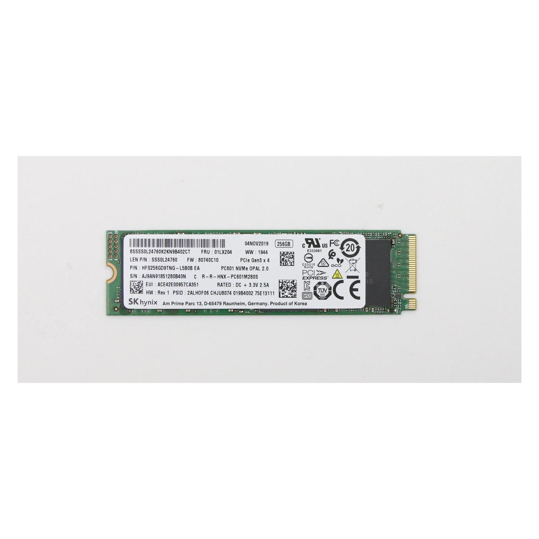 Lenovo 256G PCIe 3x4 (256 GB, M.2) (00UP726)
