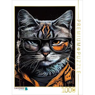 CALVENDO Puzzle Katze Otis | 1000 Teile Lege-Größe 64x48cm Foto-Puzzle für glückliche Stunden