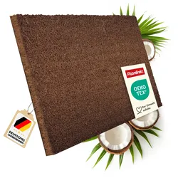 floordirekt Fußmatte Kokos   Braun   24 mm