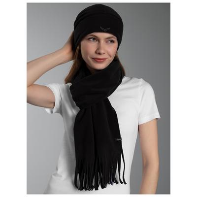 Fleeceschal TRIGEMA "TRIGEMA Fleeceschal", Damen, schwarz, Fleece, Polyester, Modetücher Fleeceschal