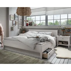 Massivholz »Solvita« Bett weiß 180x200 cm / weiß