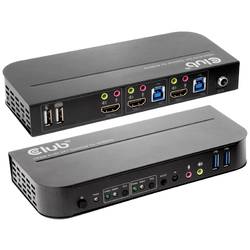 club3D KVM Switch 4K60Hz KVM-Umschalter HDMI Fernbedienung 4096 x 2160 Pixel CSV-1382