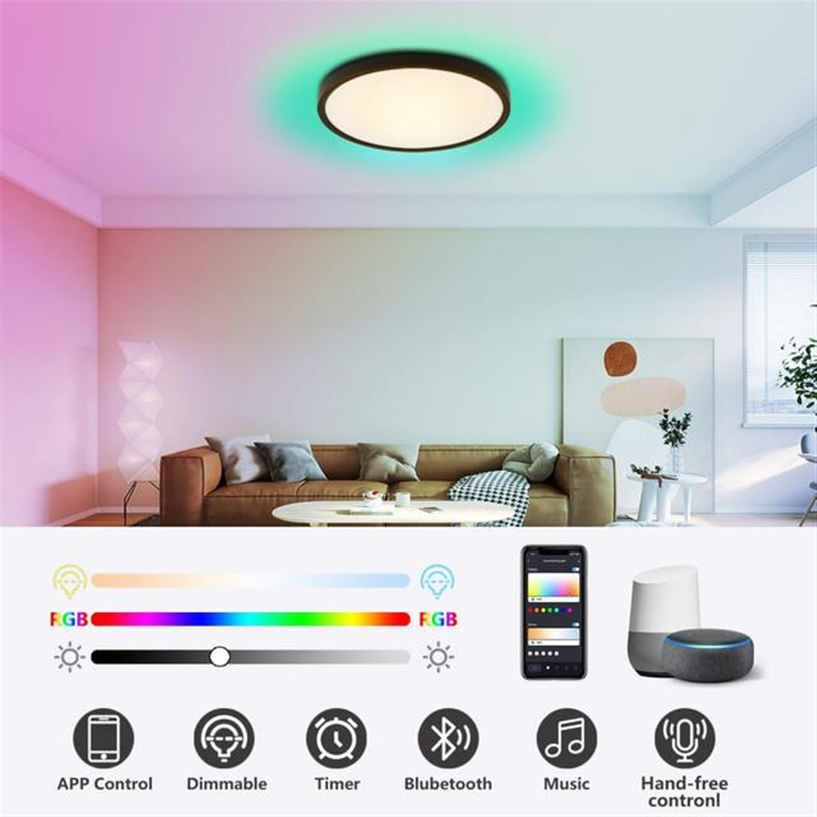 Immax Neo Lite Tudo Smart LED TV-achtergrondverlichting, RGB, zwart, 60 cm, 65W, Tuya WiFi-apparaat