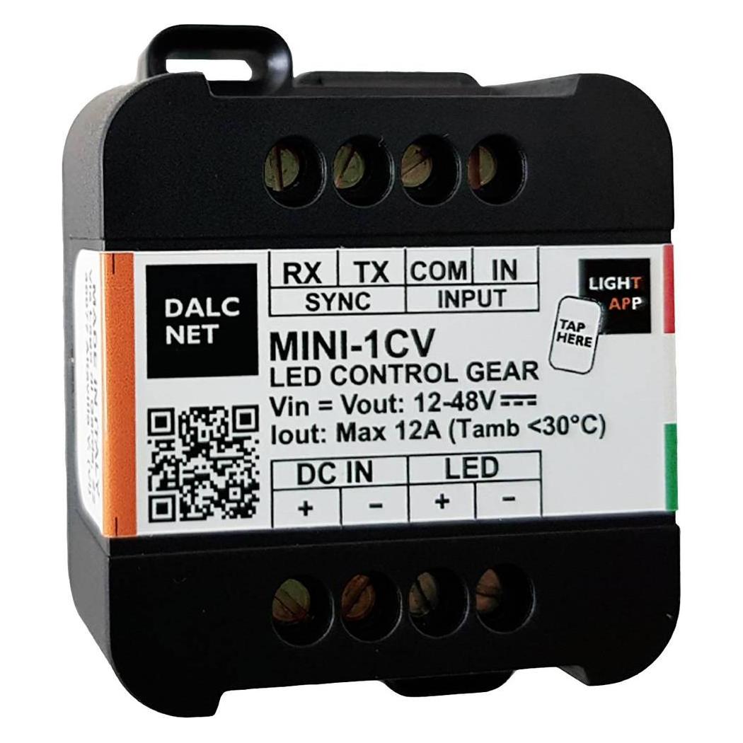 Dalcnet Dimmer 12V-48V 10A CV 1-10V/Push (Dimmaktor) (MINI-1CV)