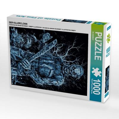 CALVENDO Puzzle DER KILLERCLOWN | 1000 Teile Lege-Größe 64x48cm Foto-Puzzle für glückliche Stunden
