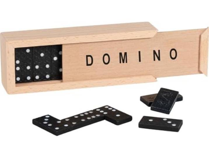 goki 15449 Domino Spel in Houten Kist
