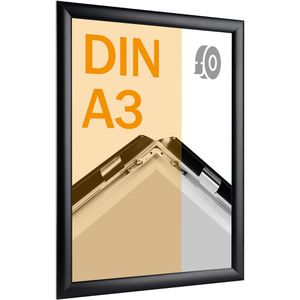 Sprintis Klapprahmen 25 mm Profil, DIN A3, schwarz, Aluminium, selbstklebend