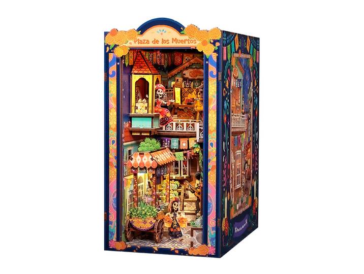 Kit de construction de maison miniature DIY, ensemble de blocs de construction, puzzle 3D, kit d'artisanat pour la décoration d'étagères à livres, jouet éducatif pour enfants