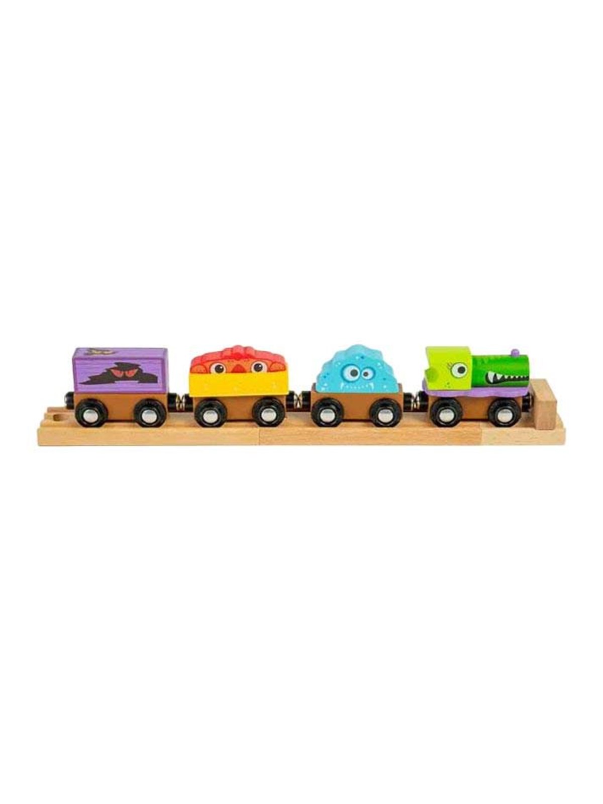 Bigjigs Wooden Monster Train 4pcs.