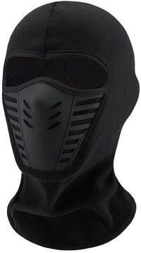 Inspired Living ArcticShield Thermal Fleece Balaclava Windproof Winter Motorcycle & Ski Face Mask black