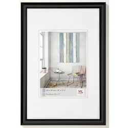 Walther Bilderrahmen Trendstyle Kunststoff Schwarz / 10 x 15