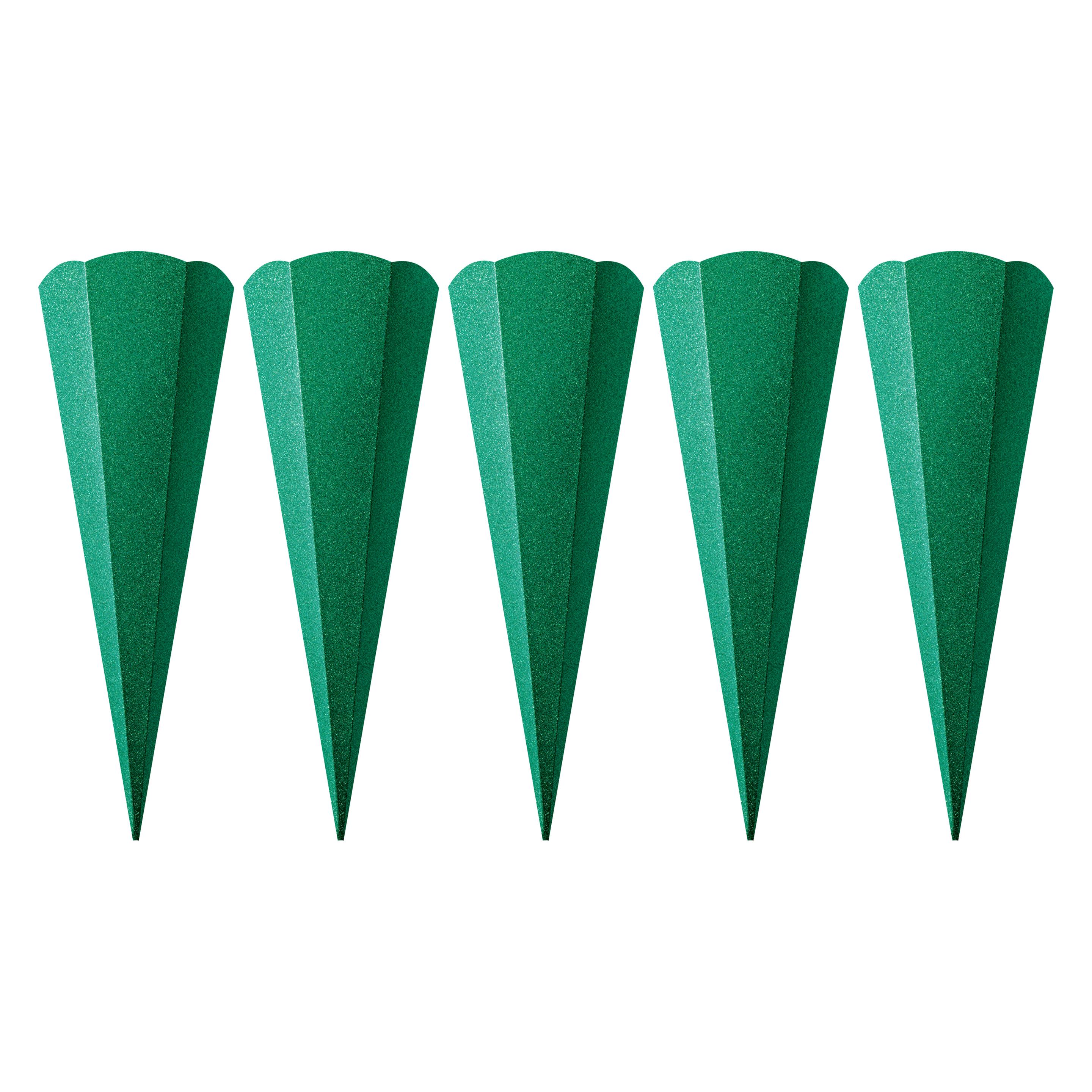 Folia Schultüten-Rohling "Glitter", 68 cm, 5 Stück (68 cm, 5x) (98558)