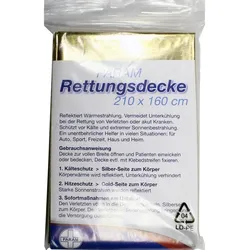 Rettungsdecke Gold/Silber 1 ST