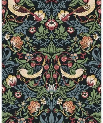 Seabrook Designs Fragaria Garden Non-Woven Unpasted Wallpaper