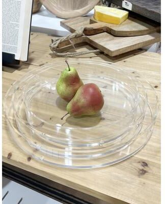 DesignStyles Clear Acrylic Tray Set - Set of 3