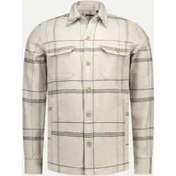 Overshirt mit Karo-Muster Beige XXL