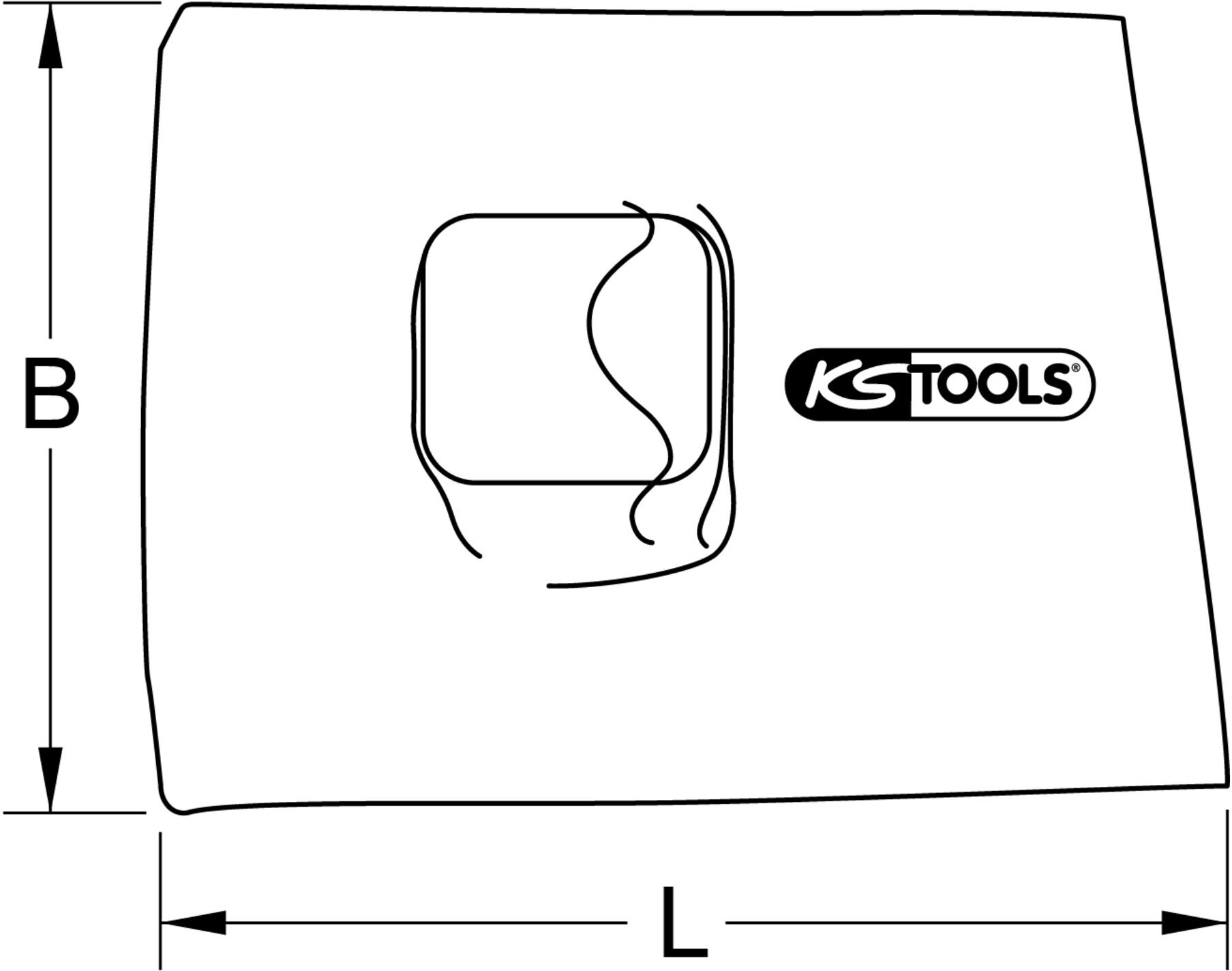 KS Tools NH-Schutzkappe mit Schutzisolierung, 170 mm (117.4225)