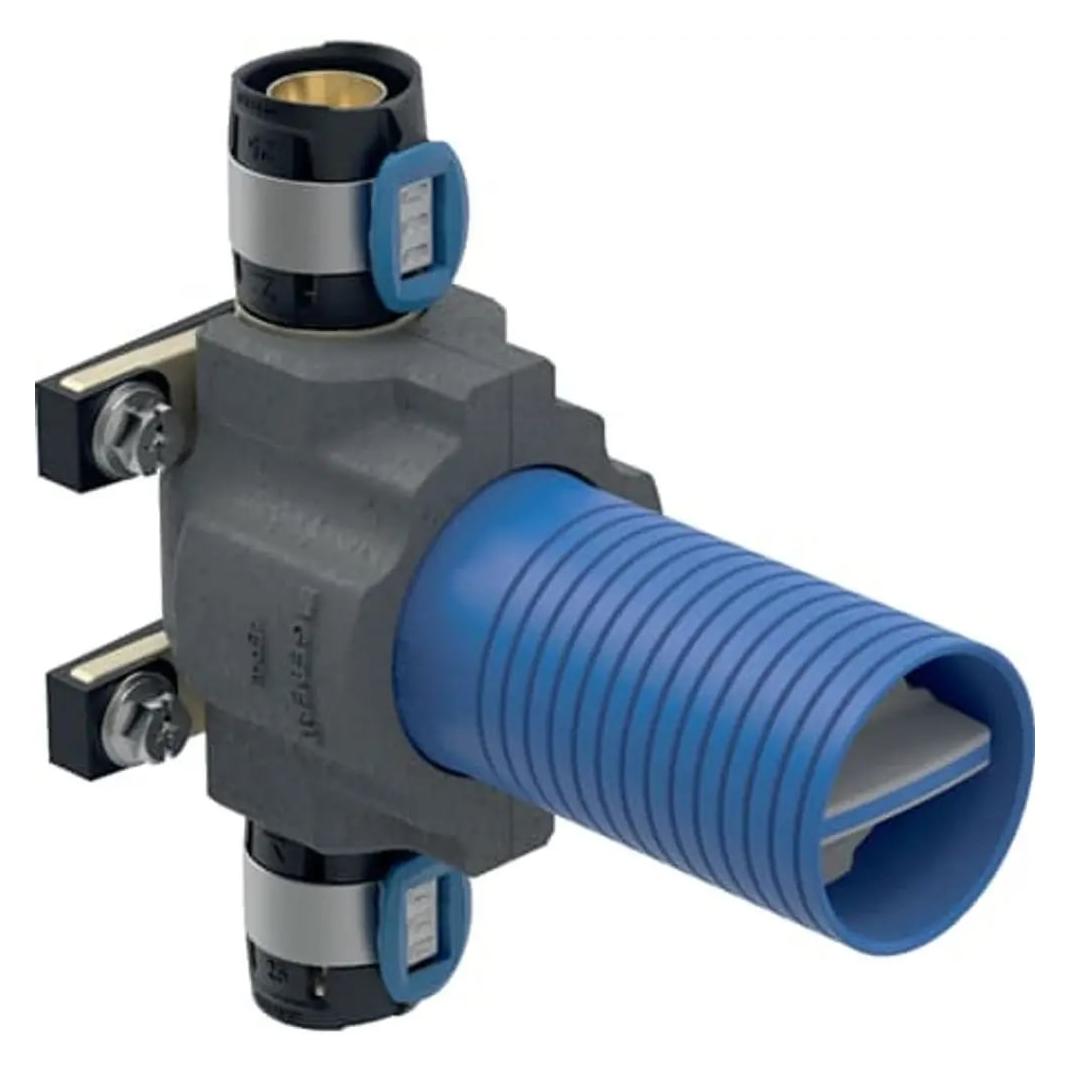Geberit UP-Kugelhahn FlowFit mit Befestigung, PN 10 DN15/15 20mm (619891001)