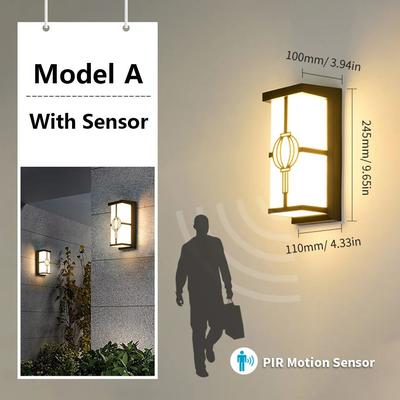 Inspire Curations LumiGuard Waterproof Outdoor Motion Sensor Wall Light 16W 30W ma With Sensor