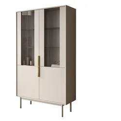 VITRINE MIRACLE mit Glasfront Kaschmir