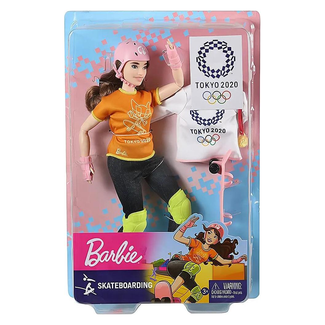 Barbie Olympische Sommerspiele Tokyo Skateboarderin Puppe (GJL78)