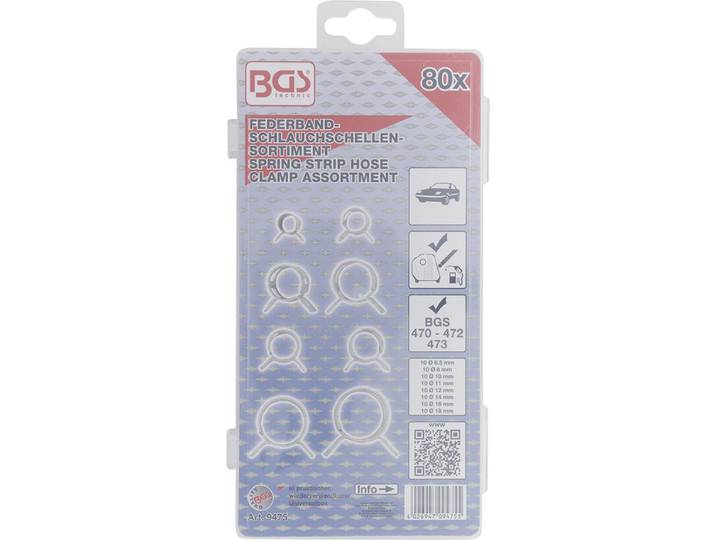 BGS Assortiment vleugelslangklemmen 80 delig