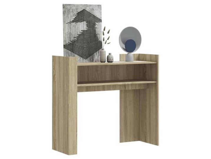 Table console chêne sonoma 100x35x90 cm bois d'ingénierie bout de canapé table console de couloir table console de 848467