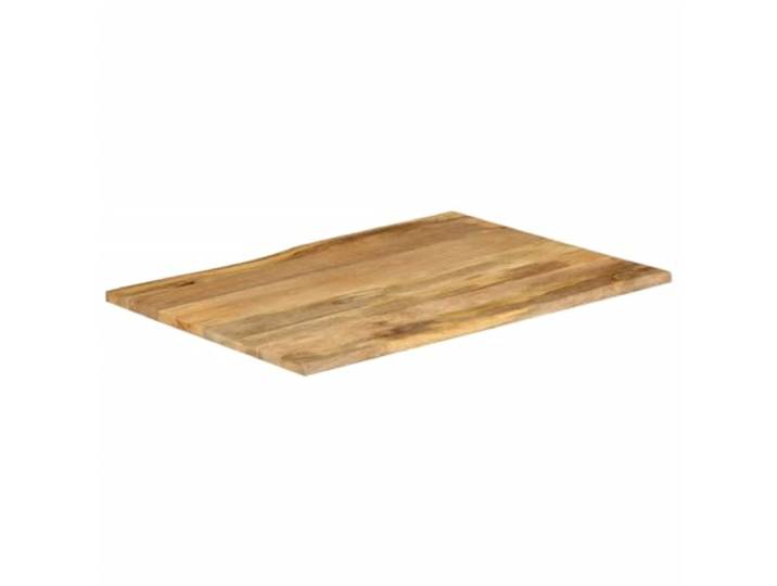 GKHPYURE Tischplatte 110 x 80 x 2,5 cm lebendige Kanten Massivholz Massives Mangoholz, Finish und rustikale Kanten, 2 seitliche Kanten, glatte Oberfläche, einzigartige Maserung, Verwendung