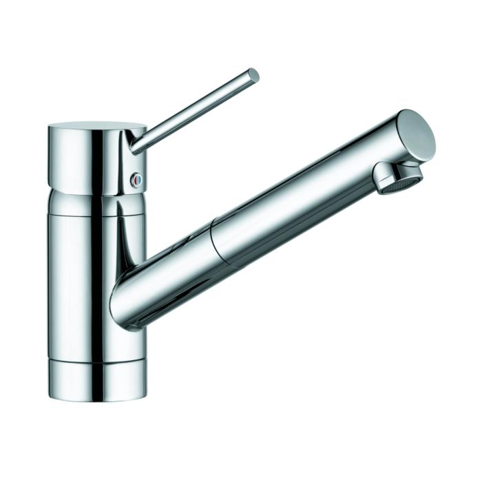 Kludi Scope Küchenarmatur 339320575 chrom,Niederdruck,schwenkbar,ausziehbarer Auslauf
