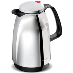 Rotpunkt Isokanne Bella 1l black chrom, Thermoskanne, Schwarz, Silber