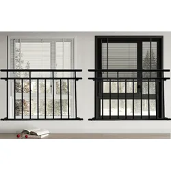 Prestige Home Living Outdoor Balkongeländer 90 x 128 cm, verzinkt mit Pulverbeschichtung, schwarz